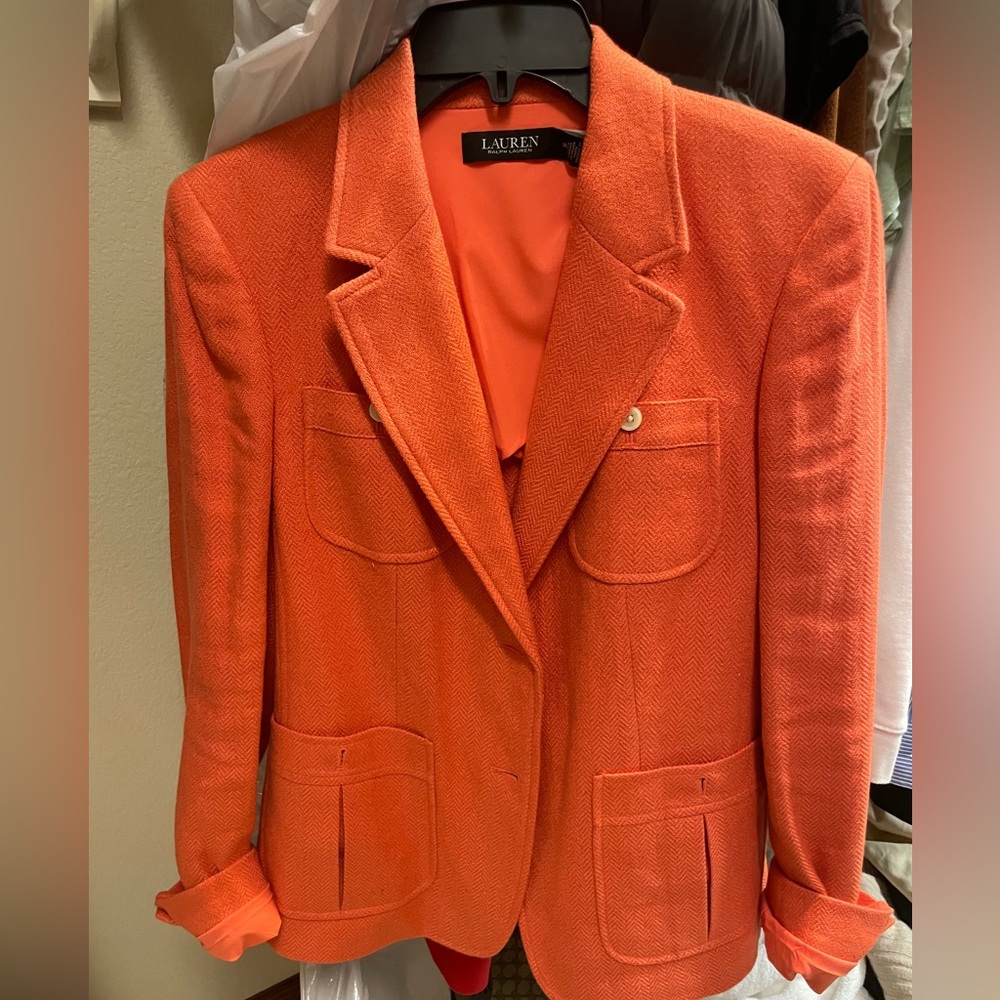 Women's Orange Blazer